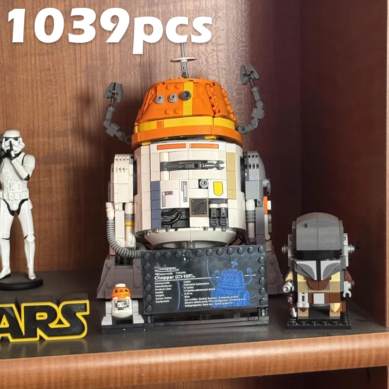 1039 pièces guerre spatiale petit fer C1-10P astronaute technicien Robot blocs de construction briques jouet cadeaux d'anniversaire de noël