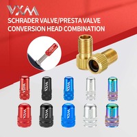 2pcs GUB Aluminum CNC Bicycle Tire Valve Cap MTB Road Bike Tube Tyre Gas Nozzle Cover for AV FV Schrader Presta Valve Dustproof