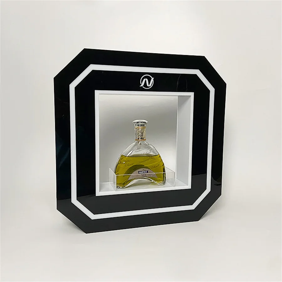 Boate VIP Serviço Bandeja Garrafa, Led Apresentador Wine Display Rack, Bandeja De Champanhe