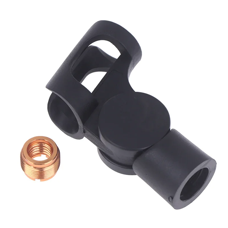Universal Microphone Clamp Accessories Clip Holder For Microphone Stand Suspension Arm Adjustable With Plastic Adapter
