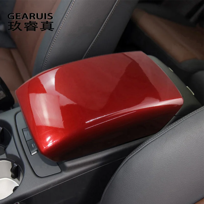 

For Q5 2009-2017 Car Styling Center Console Tidying Armrest Box Panel Trim decoration Cover Sticker Interior Auto Accessories