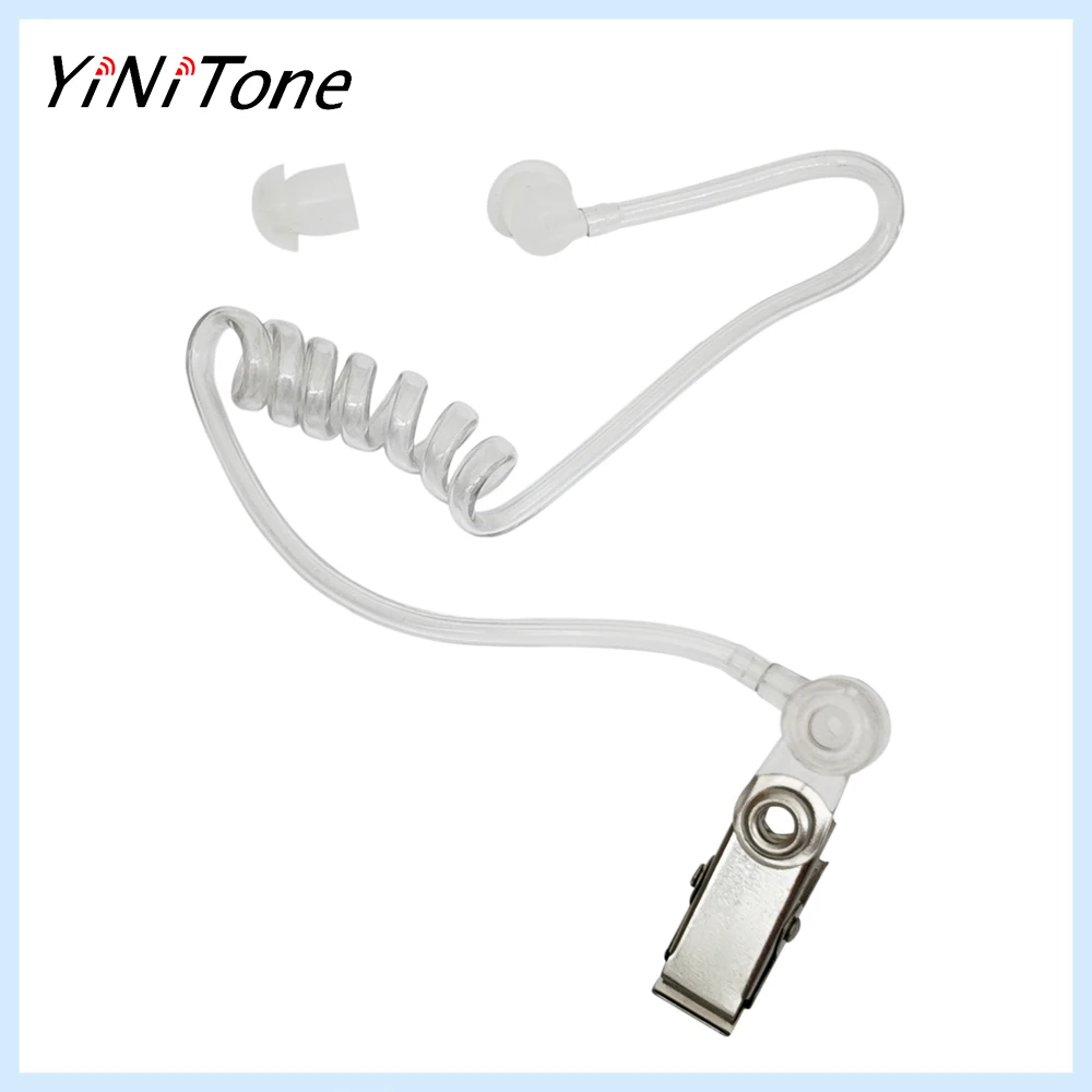 

Запасная часть с зажимом: прозрачная замена акустической трубки для радиодинамика, аксессуара для гарнитуры