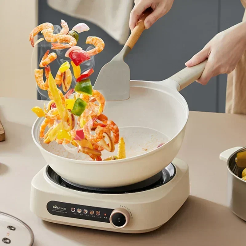 Household New High-Power Electric Hot Pot, Non-Stick Multifunctional Split Electric Frying Pan & Steamer, Electric Cooker