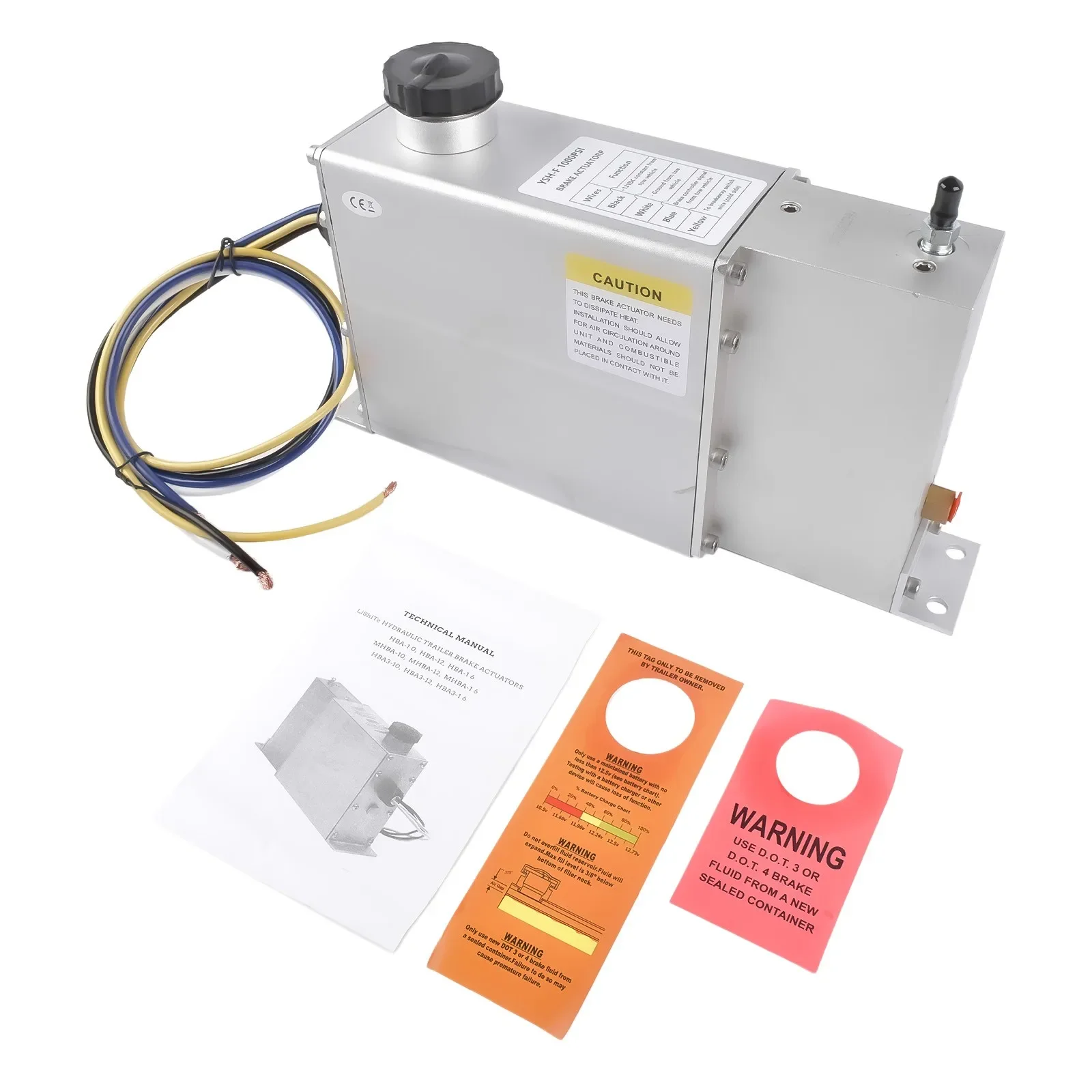 AP03 Electric Hydraulic Drum Brake Actuator 1000psi HBA-10 Corrosion Resistance HBA10 Trailer Brake
