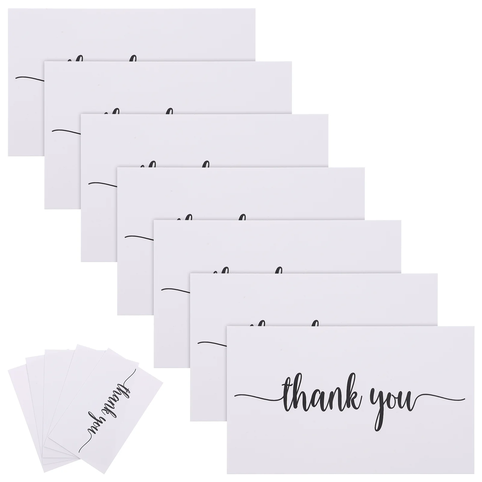 

150 Pcs Thank You Card Gift Present Cards Packing Accessory Bulk for Paper Delivery Wrapping