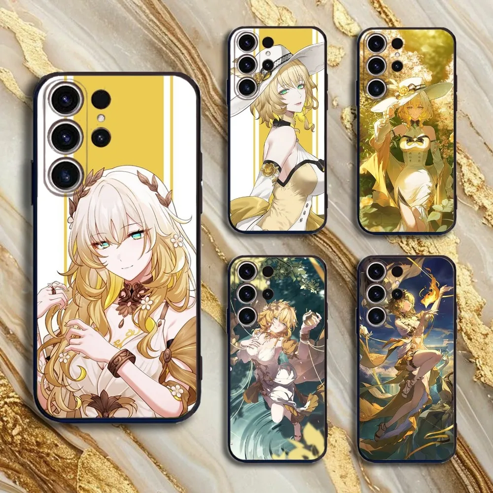 

Honkai Star Rail Aglaea Phone Case For SamsungS25,24,21,22,23,30,Ultra,20,Plus,Fe,Lite,Note,10,9,5G Black Cover