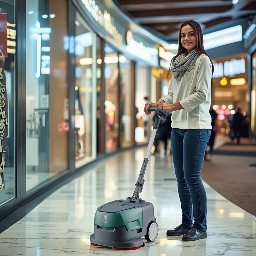 CleanHorse K1 Electric New Cordless Automatic Hand Held Tiles Washing Portable Mop Small Floor Scrubber Cleaning Machine