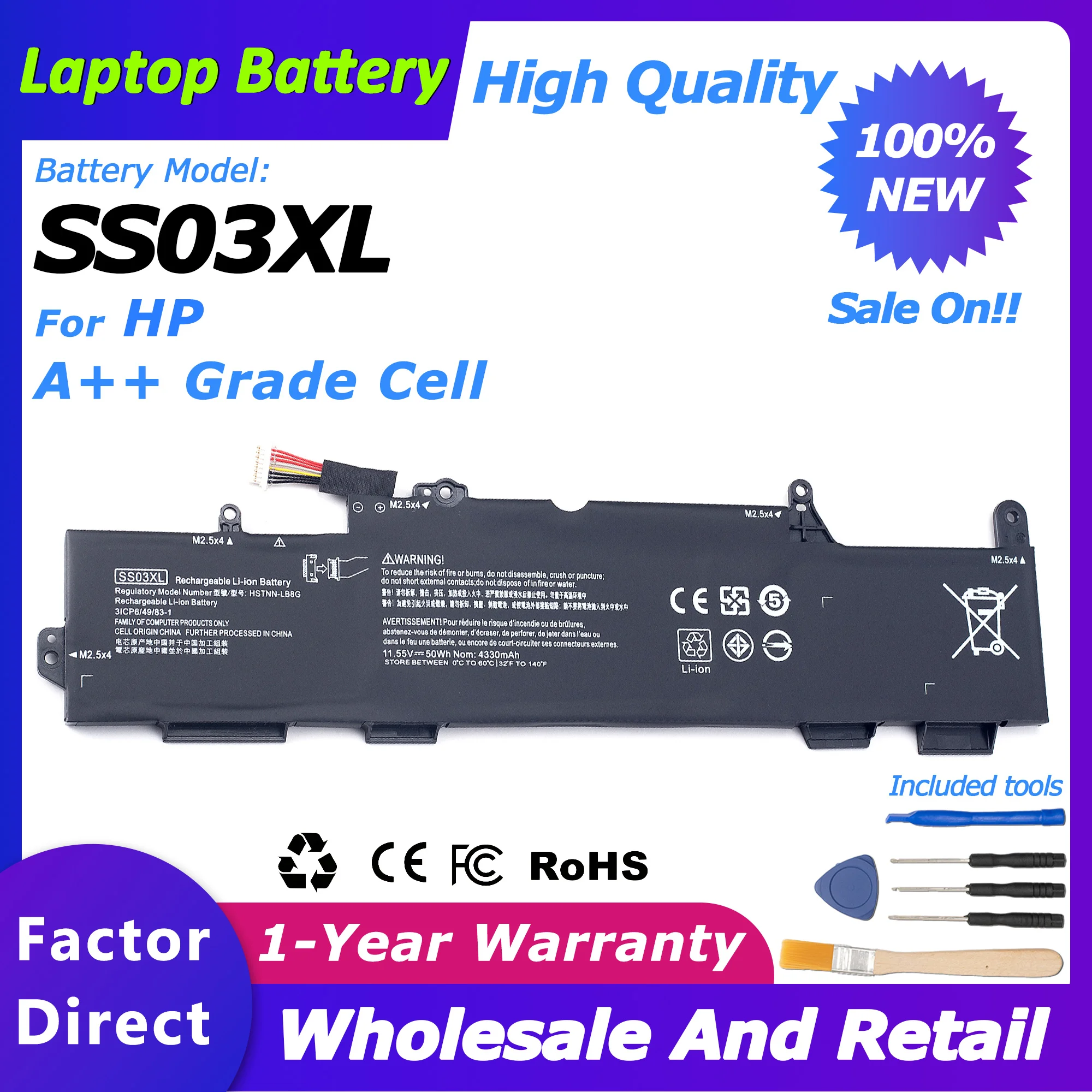 

SS03XL Genuine Battery 4330mah/50wh for HP EliteBook 735 740 745 755 series 830 840 846 ZBook 14u G5 Laptop battery