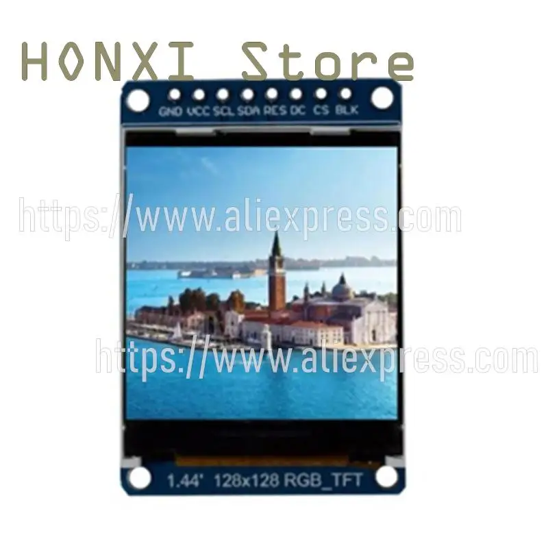 Painel de exibição TFT LCD, cor OLED, HD, SPI, 0,96, 1,3 ", 1,44", 1,8 ", st7735, 1pc