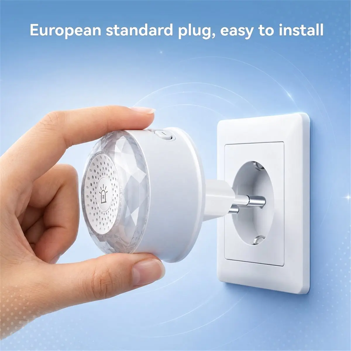 Tuya ZigBee Smart Alarm 105dB Sound and Light Alarm Sensor 32 Voice Prompts App Control for Home Security EU Plug