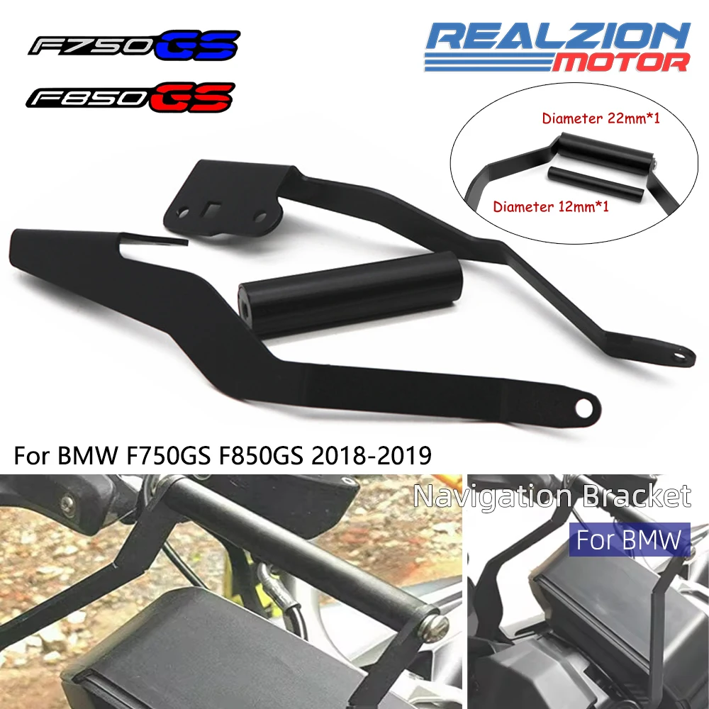 

Realzion F750GS F850GS ADV Motorcycle GPS Navigation Bracket Phone Holder Handlebar Support Mount For BMW F 750GS 8500GS