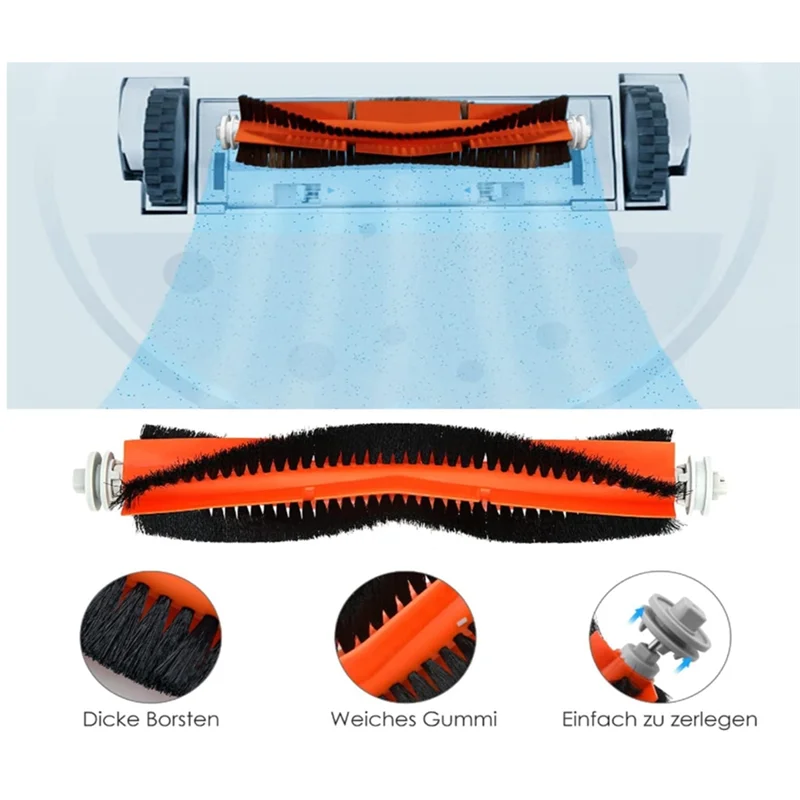 AT28-Voor Xiaomi Robot Vacuüm S10 + / S10 Plus B105 Stofzuiger Onderdelen Belangrijkste Zijborstel Hepa Filter Mop Rag Accessoires