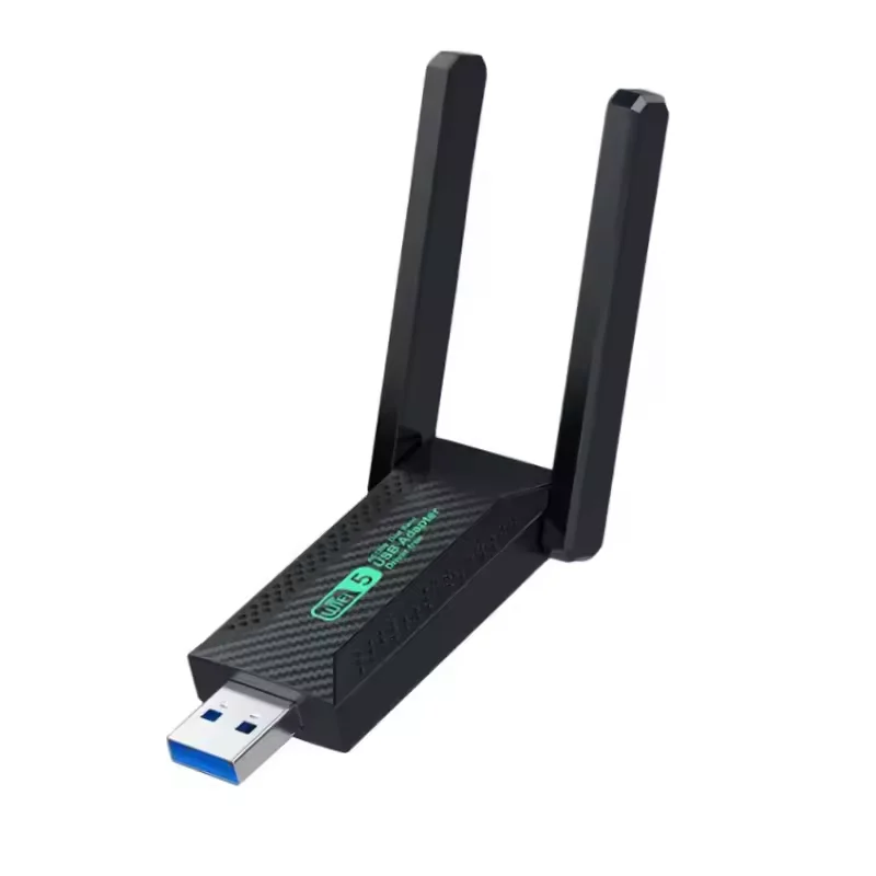 

Wi-Fi адаптер 1200 Мбит/с, двухдиапазонный 2,4 ГГц/5 ГГц, USB-адаптер Wi-Fi с антенной, сетевая карта для ПК, приемник