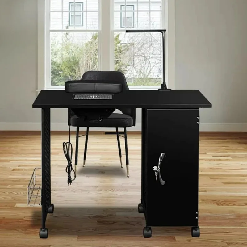 Nail Table Manicure Table Multifunction Simple Speciality Black Nail Desk Exquisite Beauty Manicure Tafel Salon Furniture