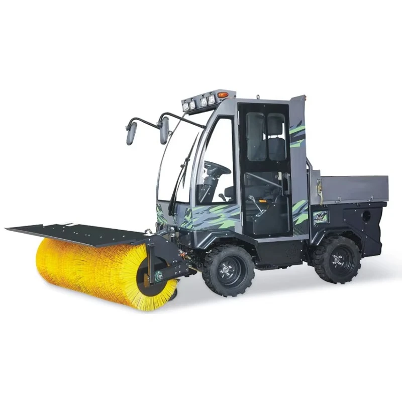 Powerful Winter Road Snow Sweeper Snow Sweeping Equipment With Enclosure Wholesale Auto Winter Cleaning Snow Removal Truck