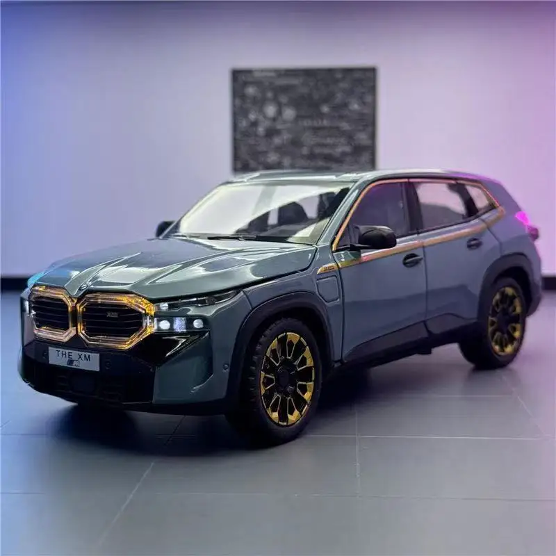 1:24 BMW THE XM High Simulation Diecast Metal Alloy Model car Sound Light Pull Back Collection Kids Toy Gifts A638