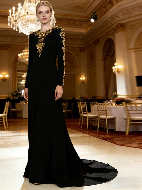 

Высококачественное вечернее платье 2025 Star Series с обильной вышивкой стразами, асимметричным подолом, длинное, цвет хлопок