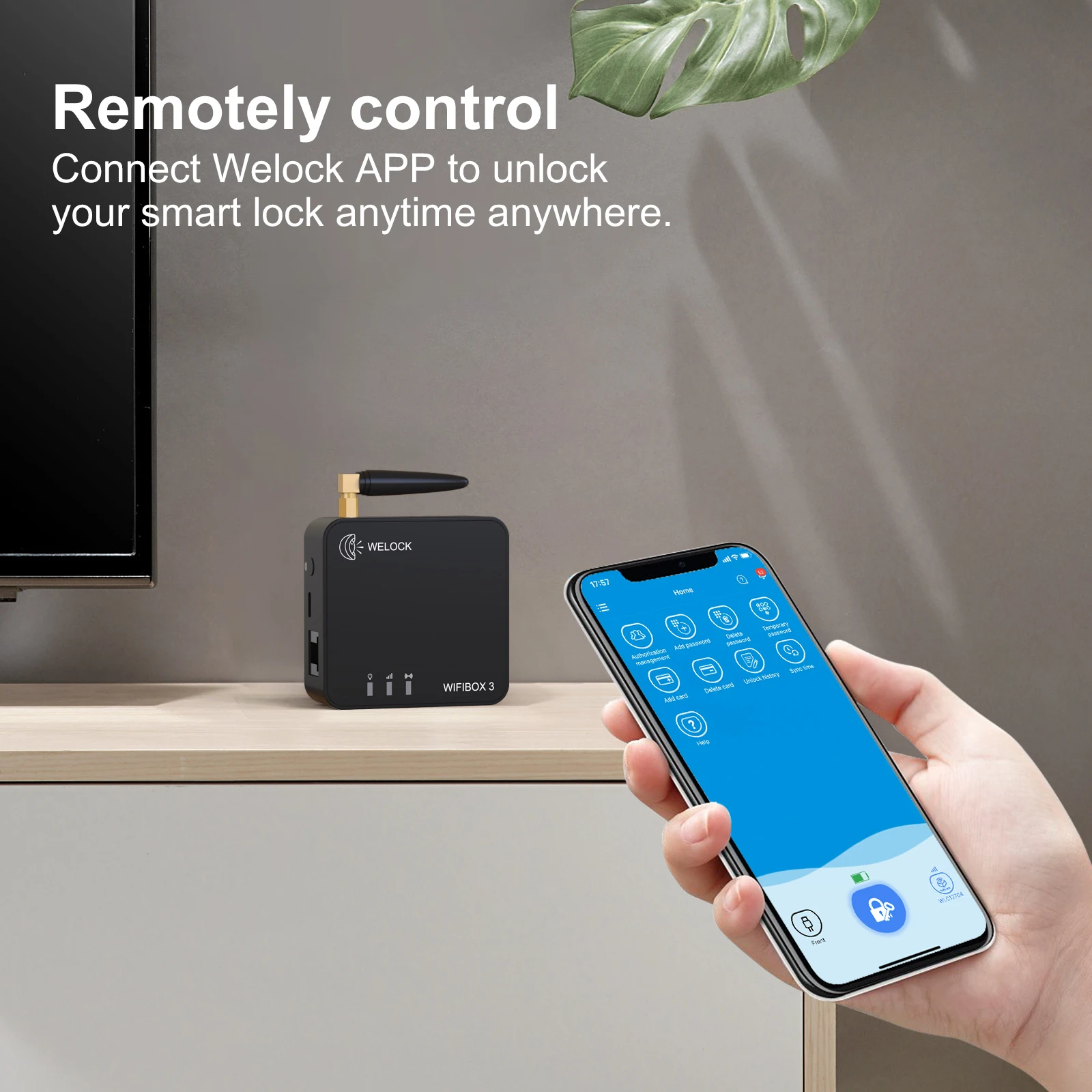 Смарт-замок Welock Wifibox для дома, дистанционное разблокирование и подключение к Wi-Fi-шлюзу Alexa