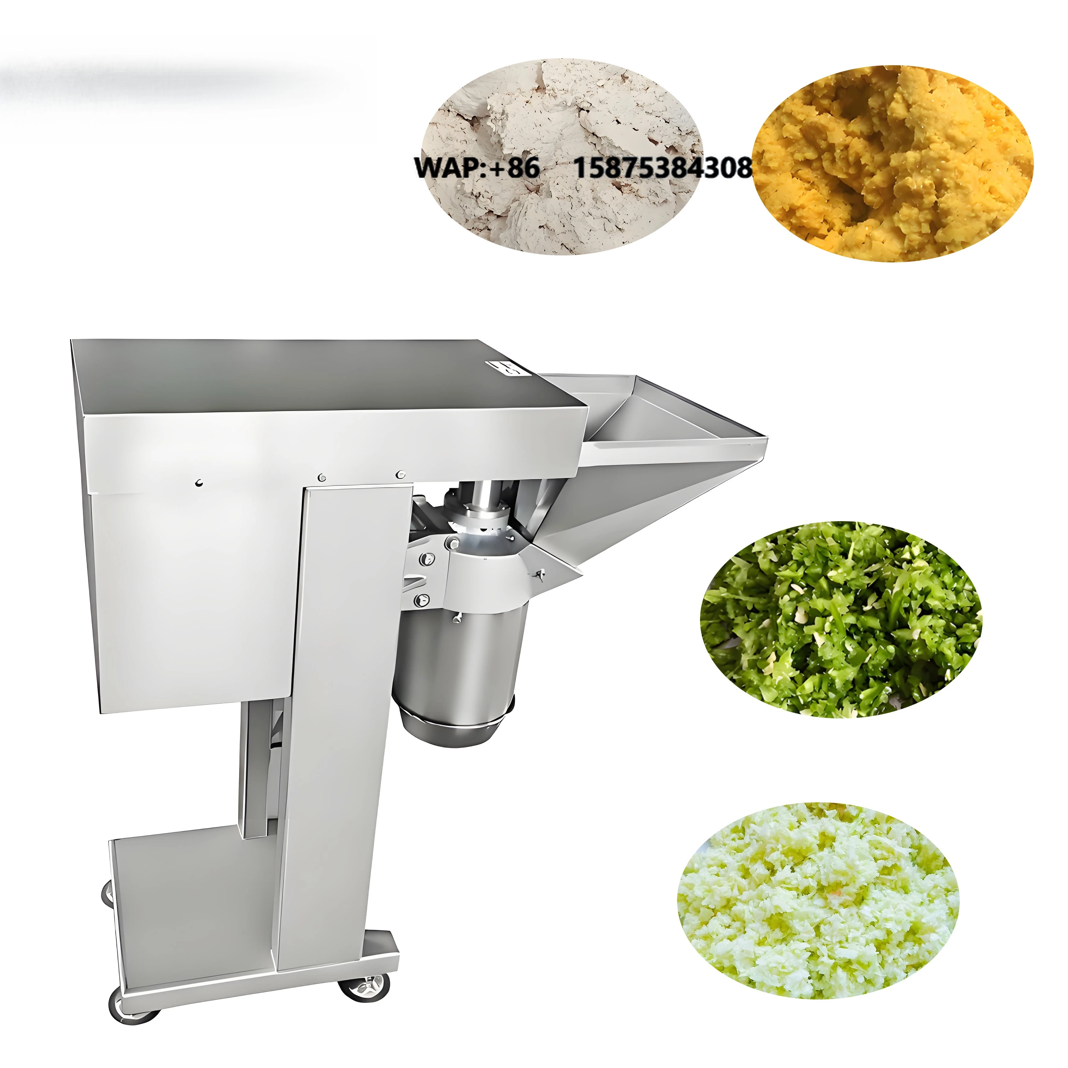 Industrial Fruit and Vegetable Crushing Machine Pepper Garlic Ginger Carrot Chopper Stainless Steel Crusher Wholesale Price
