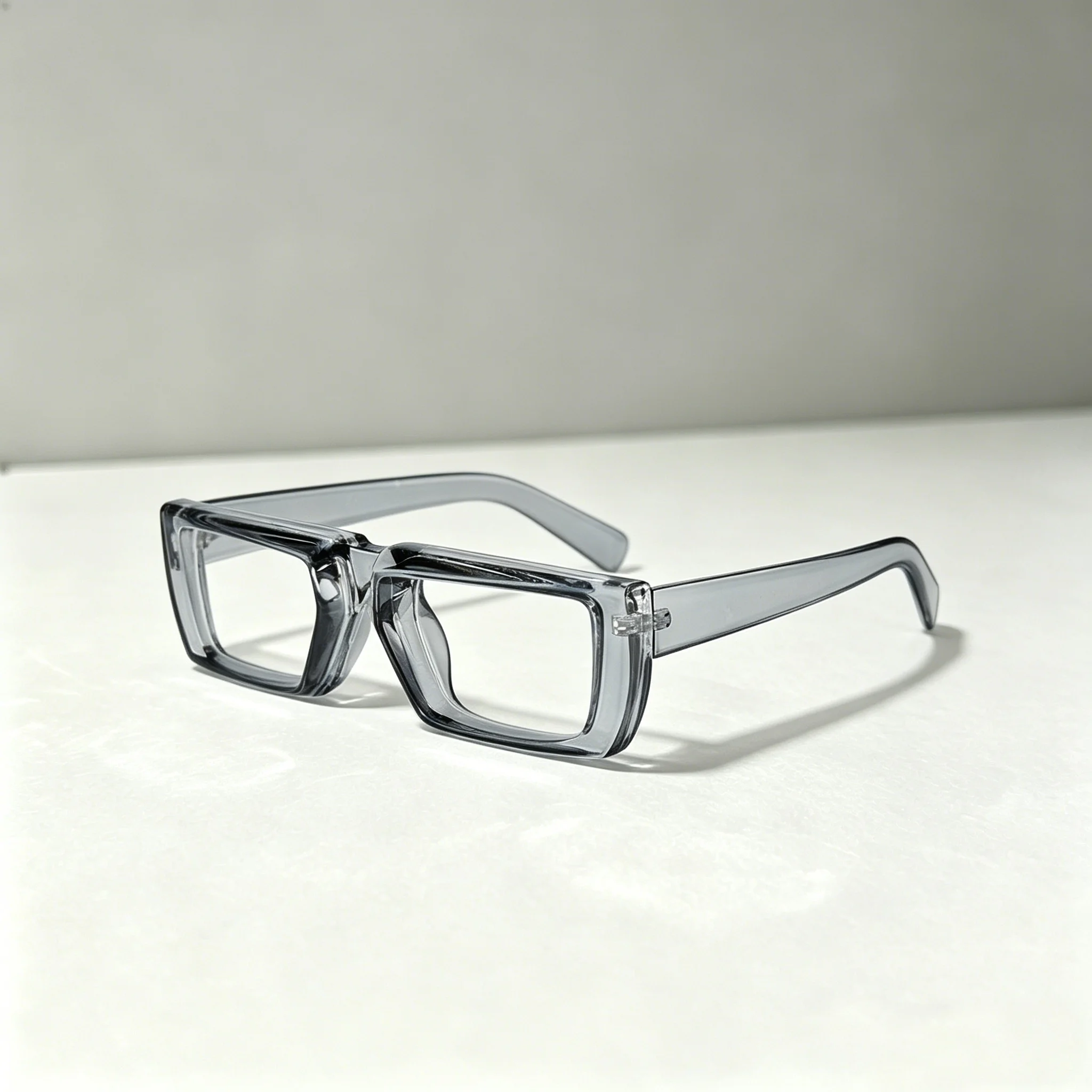 Oversized Square Glasses Anti Blue Light Glasses Large Frame Myopia Glasses Flat Light Glasses Transparent Eyeglasses