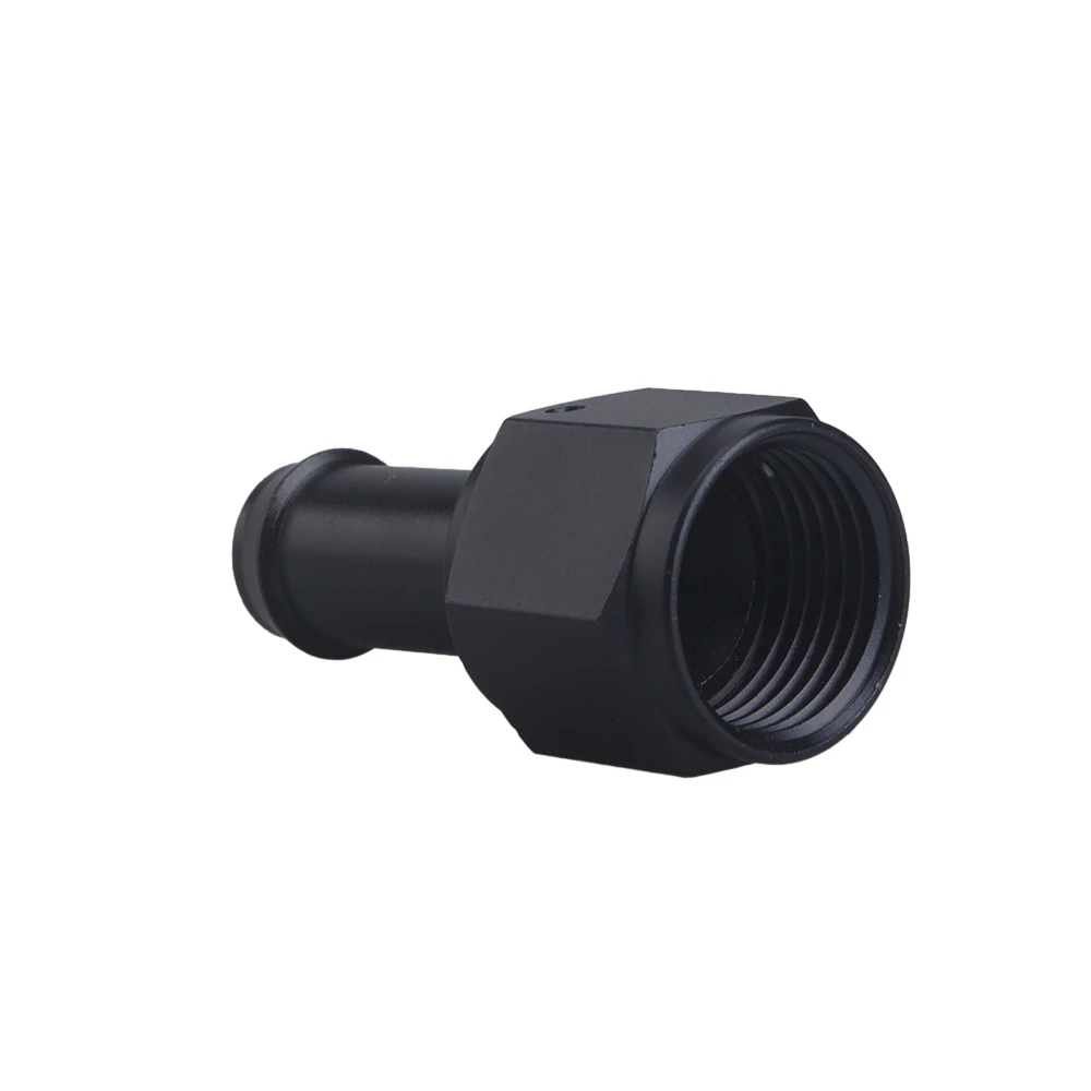 Black Aluminum Straight Female AN6 AN8 AN10  to 3/8,5/16,1/2,1/4 Barb Swivel Hose Adapter Fitting