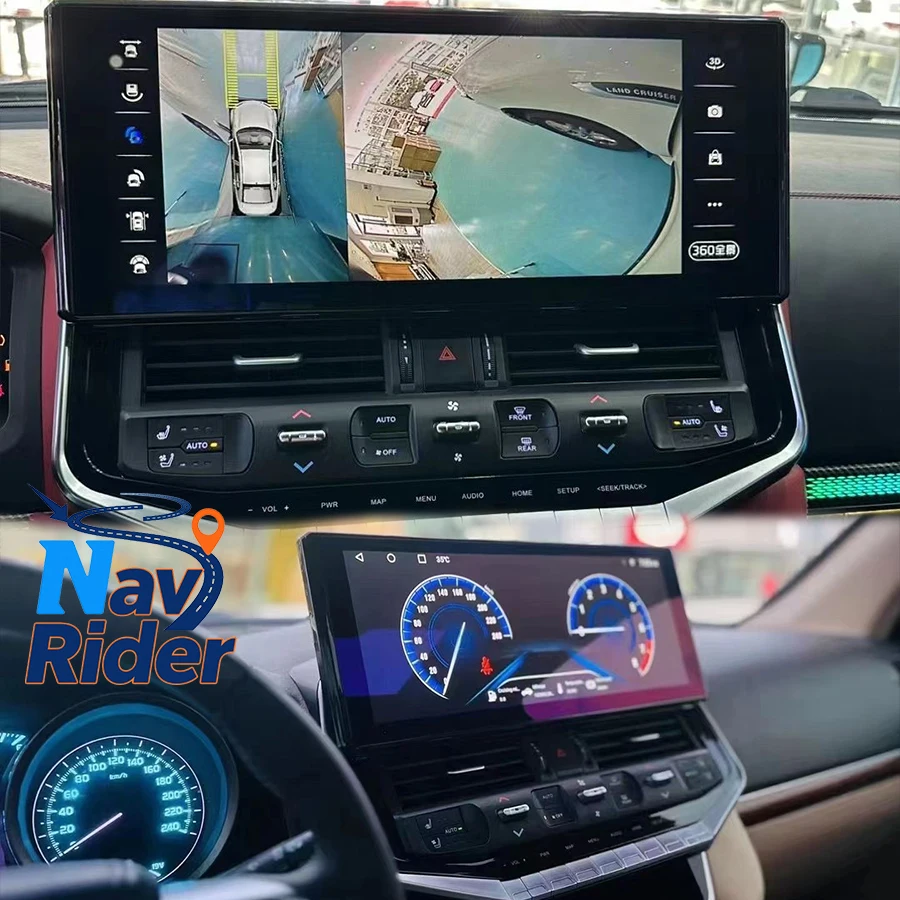 Carplay Multimedia Android Screen Car Radio Video Player GPS Navigation 16.2inch For Toyota Land Cruiser 200 LC200 Upgrade LC300