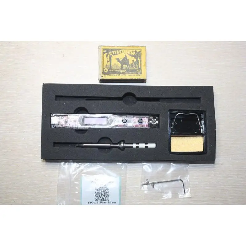 Sequre Si012 Pro Max English-russian Bilingual Professional Soldering Iron Pen Set With Led Light For T12|ts|si Tip