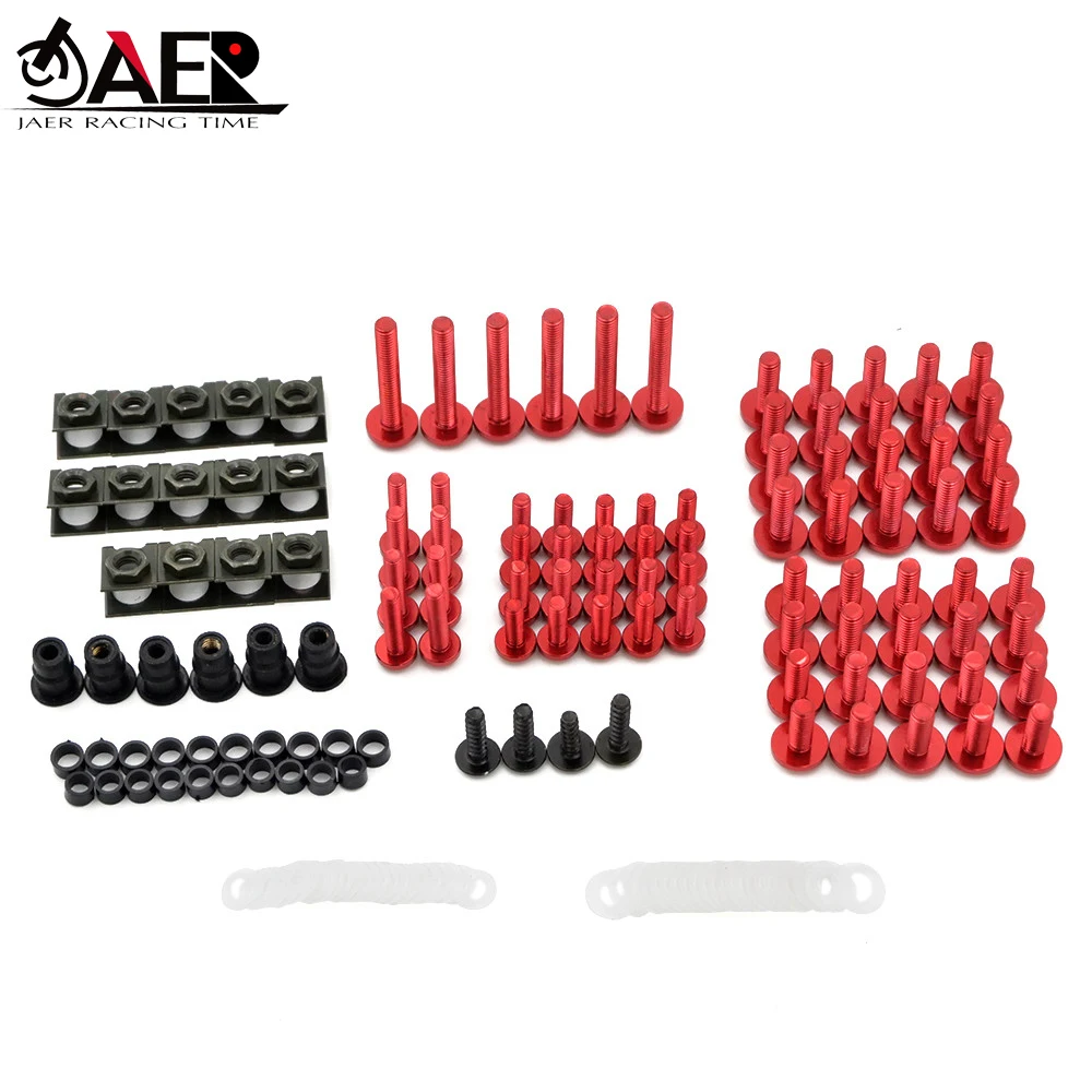 

For Yamaha YZF R1 R3 R6 R25 mt03 mt25 mt09 mt07 Universal Motorcycle CNC Aluminum Fairing Bolts screws