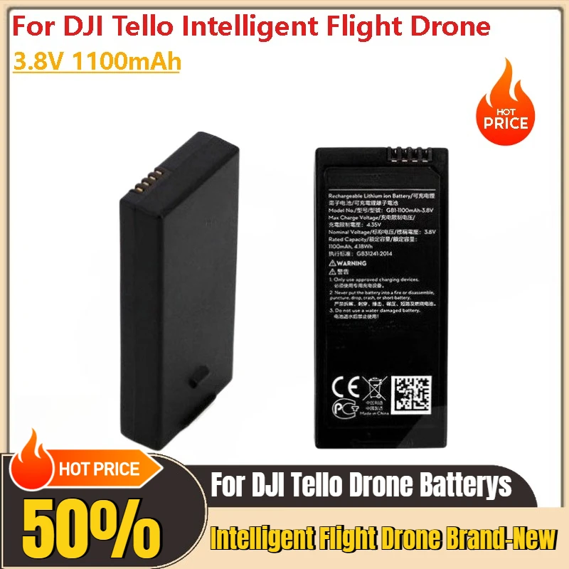 

3.8V 1100mAh Drone Batterys for DJI Tello Intelligent Flight Drone Brand-New