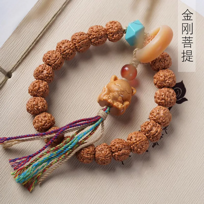 

Small Vajra Bodhi DIY Ali-style bracelet, size 1.0, unisex cultural and leisure prayer beads, single-strand decorative jewelry,