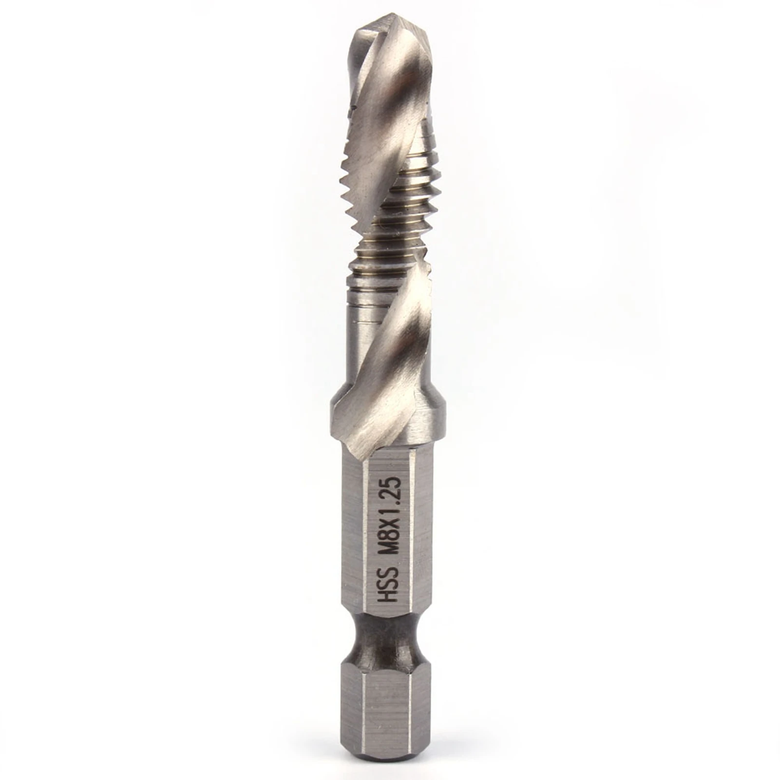 Trapano con codolo esagonale M8 HSS 1/4 "Trapano con codolo esagonale e punte da trapano coniche per utensili elettrici Parte per utensili elettrici Punta da trapano conico Maniglia esagonale Punte da trapano per maschi