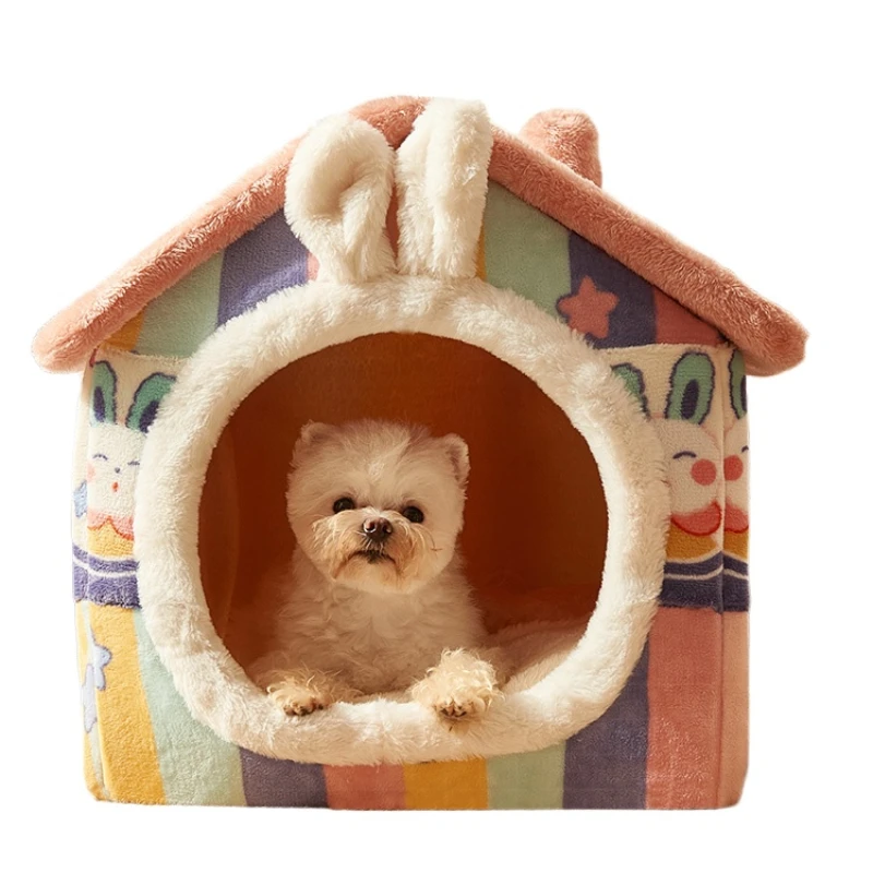 

Kennel All Seasons Closed Removable Washable Small Dog Sleeping House Summer Pet Supplies