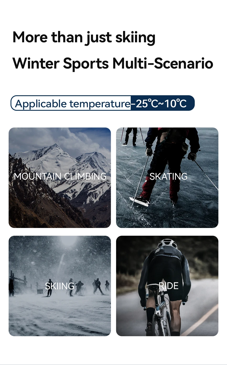 COPOZZ Nahtloses Ski-Thermo-Unterwäsche-Set für Damen und Herren, hochelastisch, Rundhalsausschnitt, schnell trocknend, feuchtigkeitsableitend, Sport-Baselayer, lange Unterhose – Detail 18