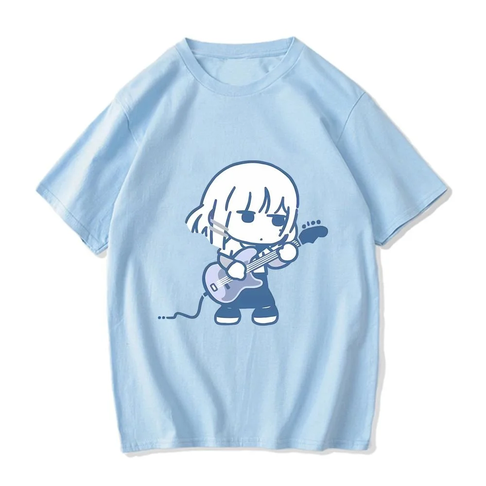 Bocchi the Rock! Hitori Bocchi Pure Cotton EU size tshirt manga men t shirt funny unisex clothes