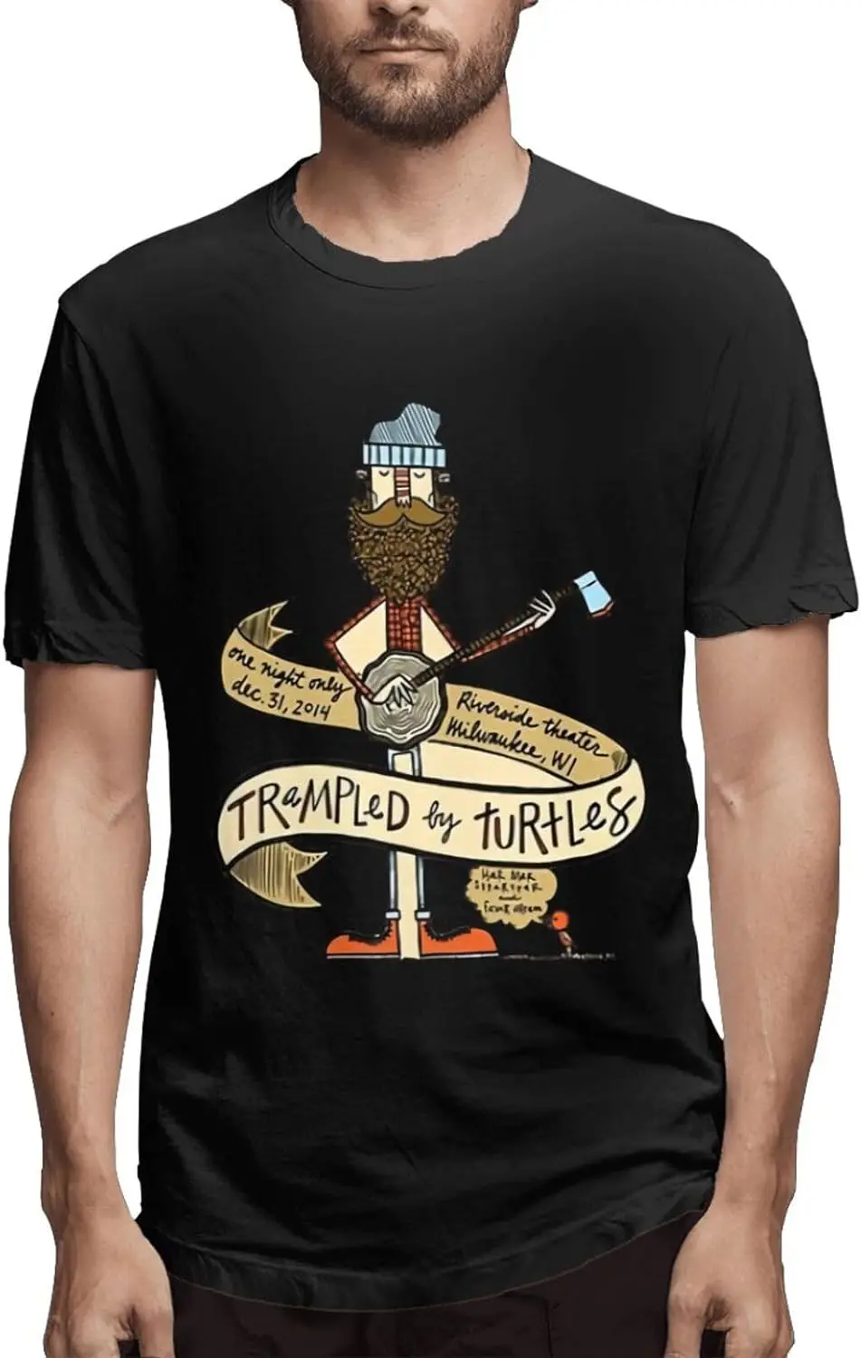 

Футболка мужская хлопковая с круглым вырезом и коротким рукавом