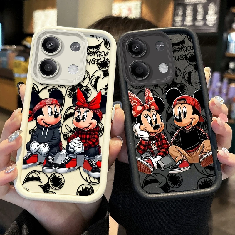 Disney Mickey Cartoon Phone Case for Xiaomi Redmi Note 13 12 Pro Plus 4G 5G 13C 12C Turbo 11 11S 10 10S 9 10A 10C 9C A2 A1 Cover