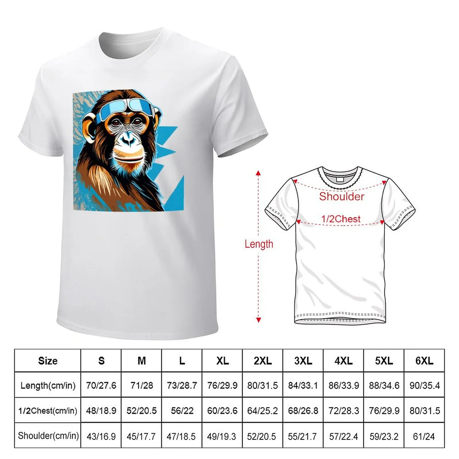 Fur, Feathers & Pets Menagerie 08 - Monkey T-shirt tees customizeds Aesthetic clothing clothes for men