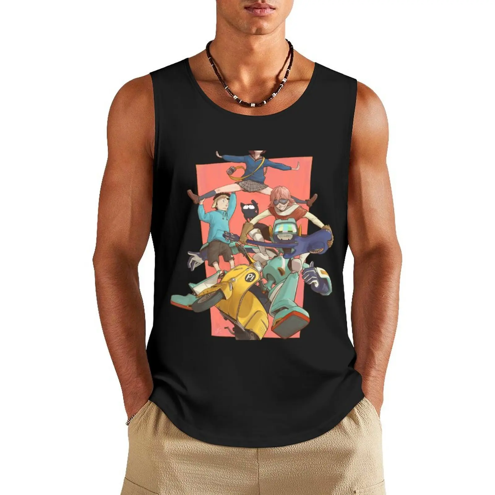 

Fooly Cooly Tank Top mens clothing Vest gym