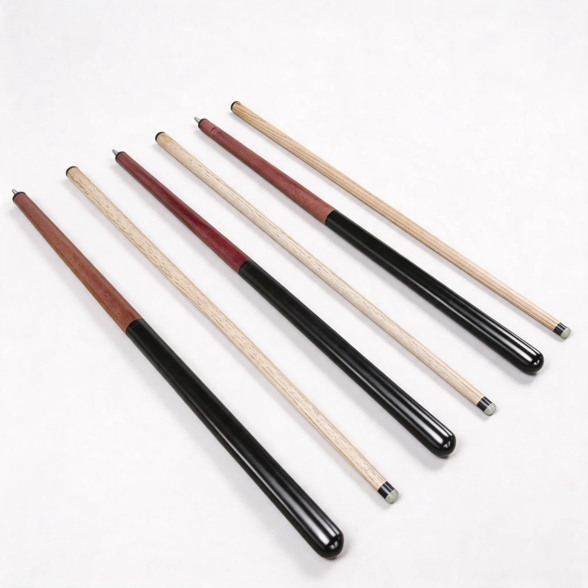 Ergonomic 1/2 Split Maple Wood Snooker Cue 2-in-1 Jump Break Stick
