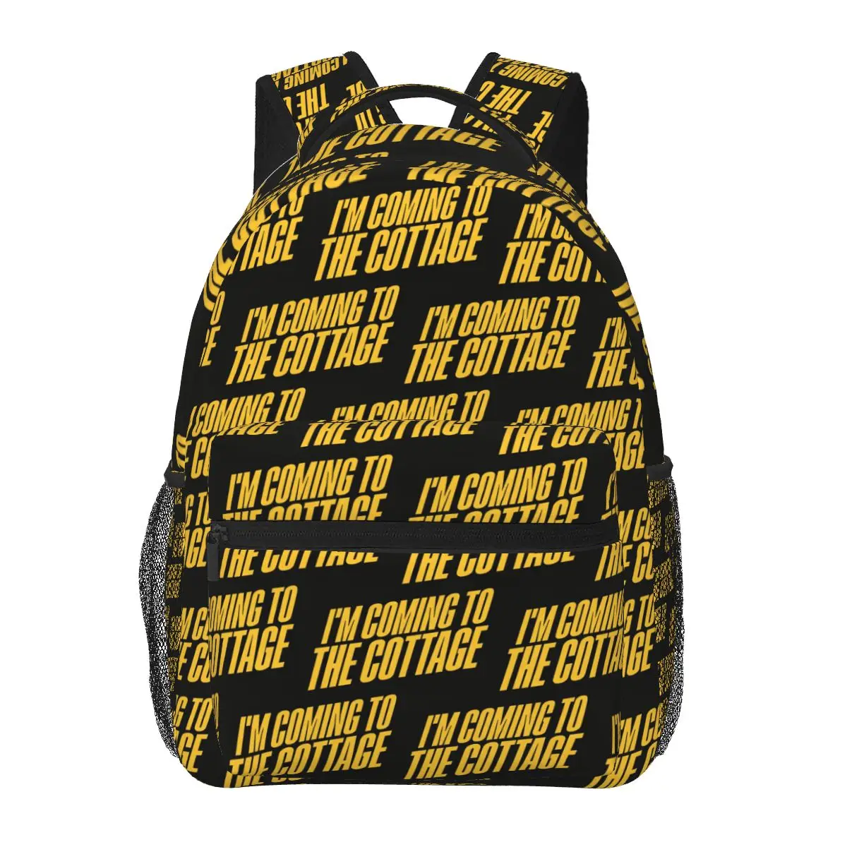 Hollander I Am Coming To The Cottage Printed Student Backpack School Bag Daypack for Men Women Fashion Bookbag Shoulder Bags