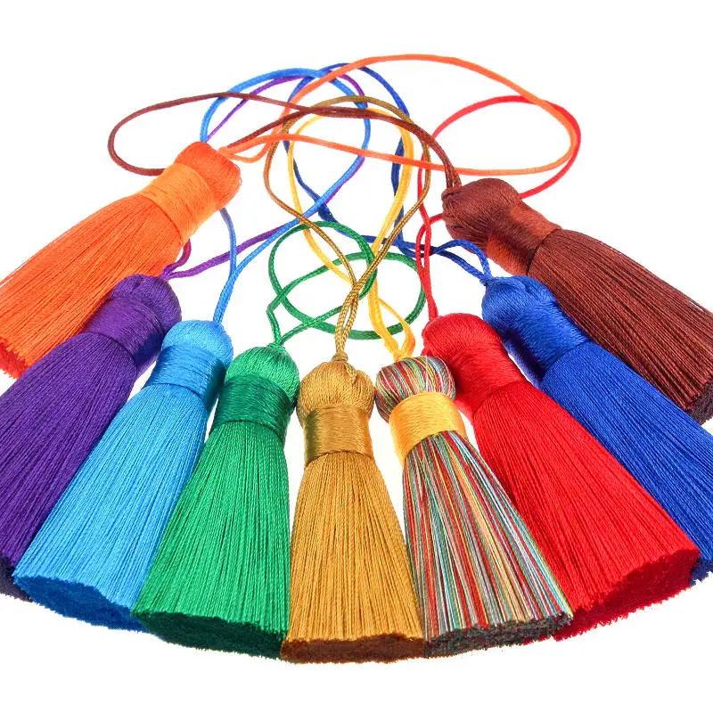 5-10PCS 50mm Silk Tassels For Earring Household Party Decoration Crafts DIY Phone Case Bag Accessorie Handmade Pendant Material