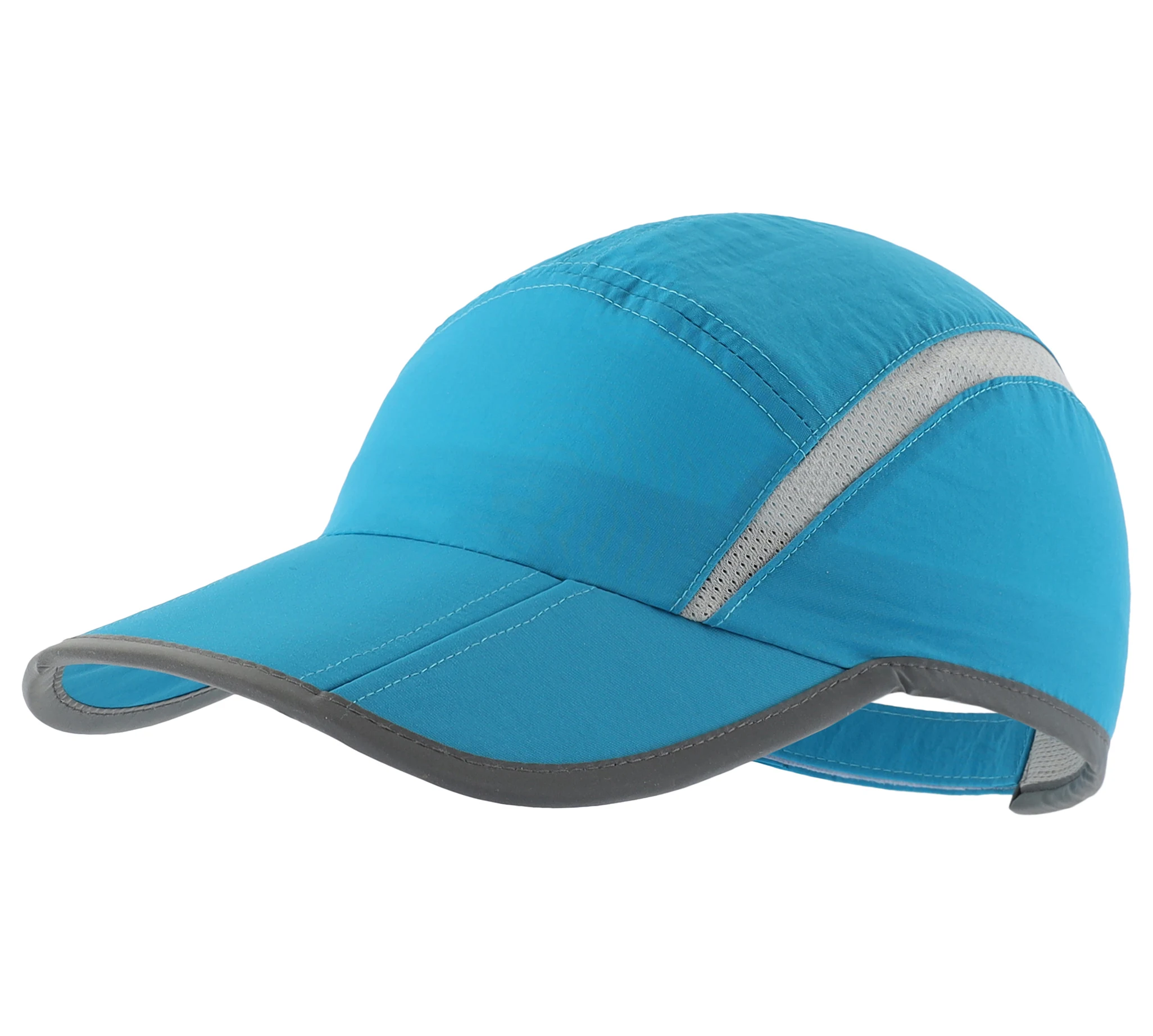 Connectyle Herren- und Damen-Sport-Baseballkappe, faltbar, Netzstoff, mit reflektierenden Streifen, atmungsaktiv, leicht, schnell trocknend, Sun Runner Cap – Detail 14