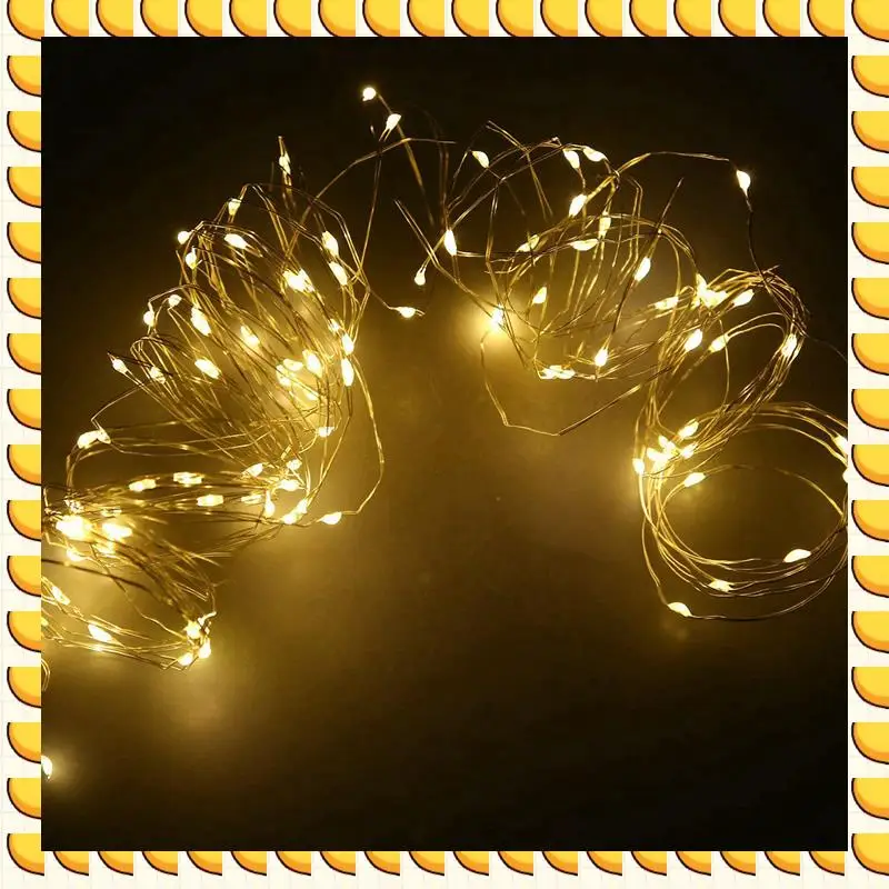 BAAU 5X Solar String Lights, 10M 100LED Outdoor String Lights, Decorative String Lights For Patio,Party,Christmas(Warm White)