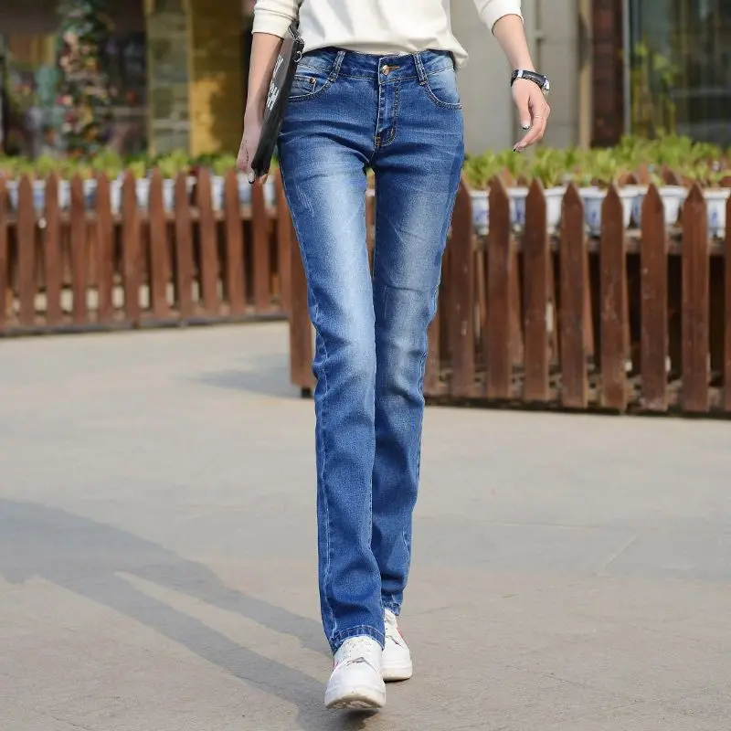 

Spring Thin Pencil Jeans for Women 2024 Casual Fashion Classical Slight Strecth Autumn Denim Jean Pants Female Trousers T16