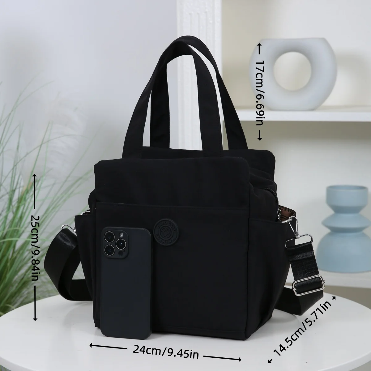 Neuer Stil, große Kapazität, Handtasche, Lunchbag, die über die Schulter getragen werden kann, Aufbewahrungstasche für Lunchboxen, zum Mitnehmen von Lebensmitteln zur Arbeit. – Detail 1
