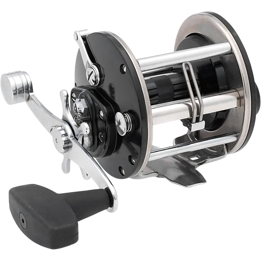 

General Purpose Level Wind Conventional Fishing Reel for Saltwater and Freshwater Angling Durable Stainless Steel Bearings High