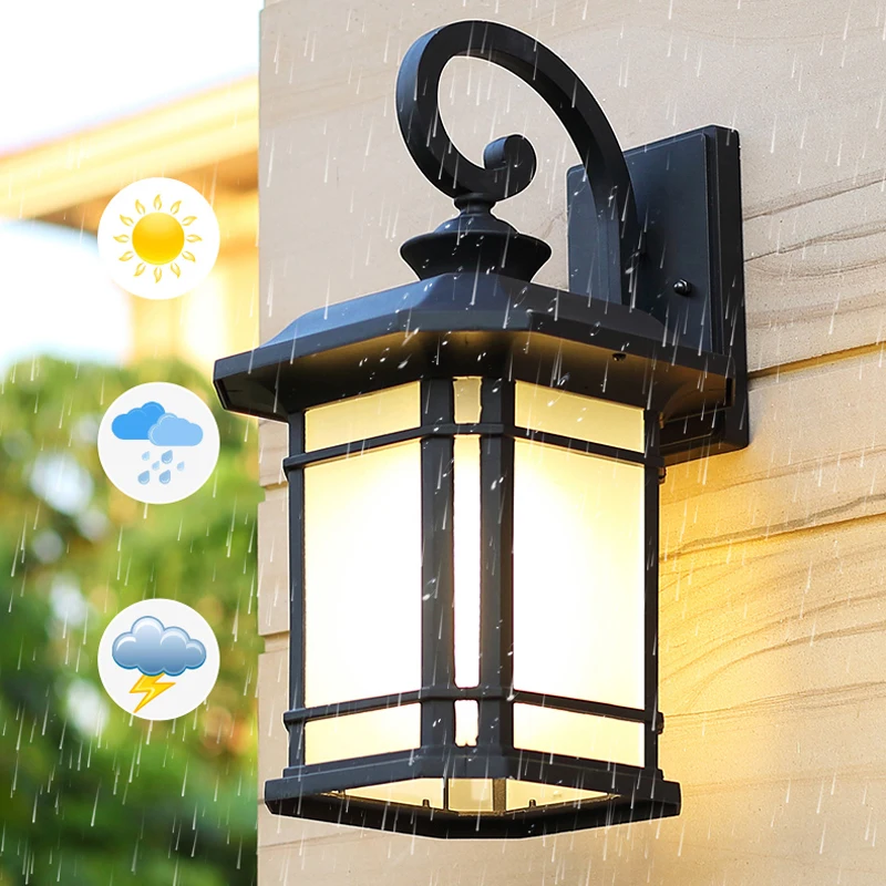 European Style Retro Led Wall Lamp Pub Villa Home Outdoor Waterproof Decorative Wall Lamp Corridor Courtyard Lamp