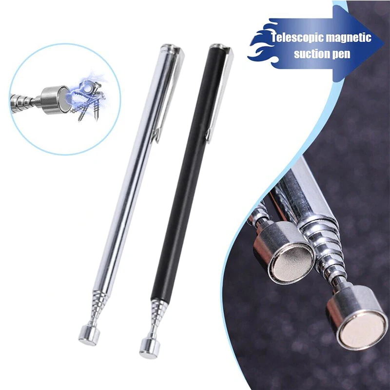 12,5-65 cm Auto Teleskop Magnetische Picker Mutter Bolzen Versenkbare Pickup Stift Stange Tragbare Auto Reparatur Handliche Werkzeuge Auto zubehör