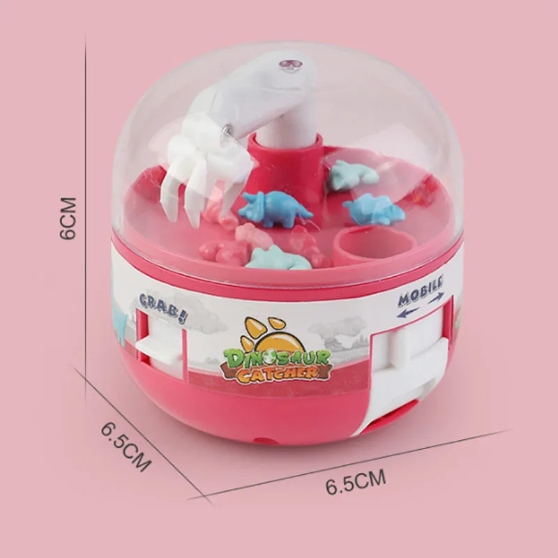 Capsule Machine Kids Mini Dinosaur Catcher Interactive Toys Mini Claw Machine Children Toddler Catching Grabbing Capsule Machine