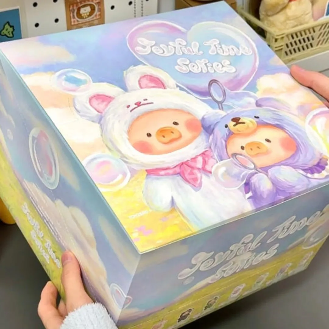 

Новый Riginal Lulu Pig Joyful Time Series Виниловая плюшевая слепая коробка Брелок Аниме Фигурка Плюшевый кулон Kawaii Детские подарки на день рождения